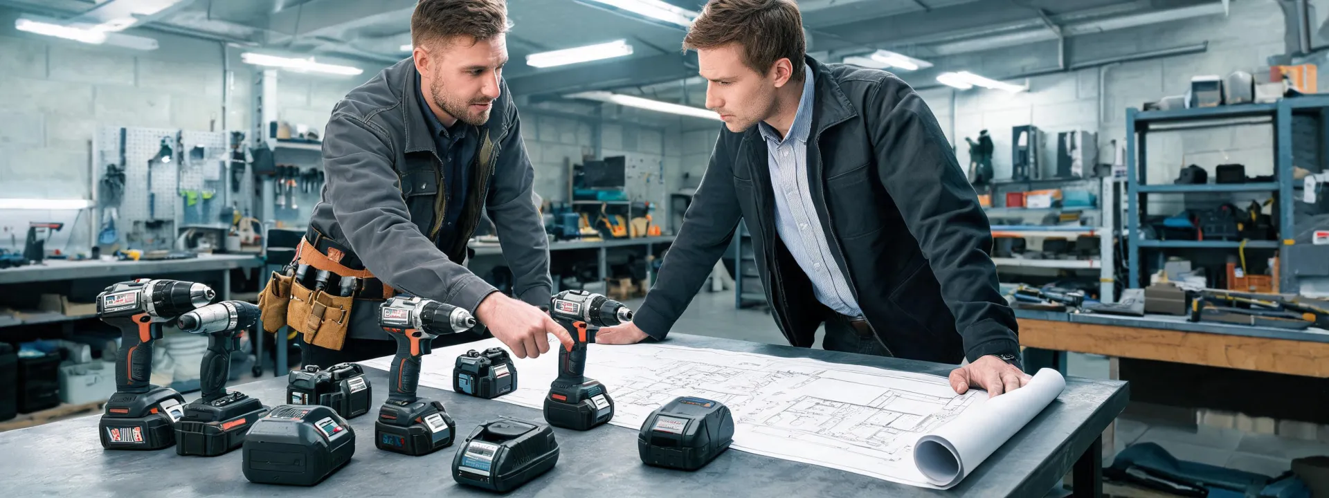 Makita crew planning a cordless tool kit
