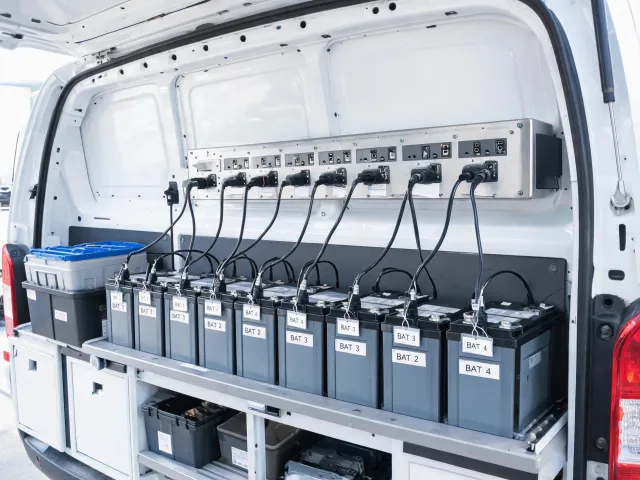 Makita battery charging station